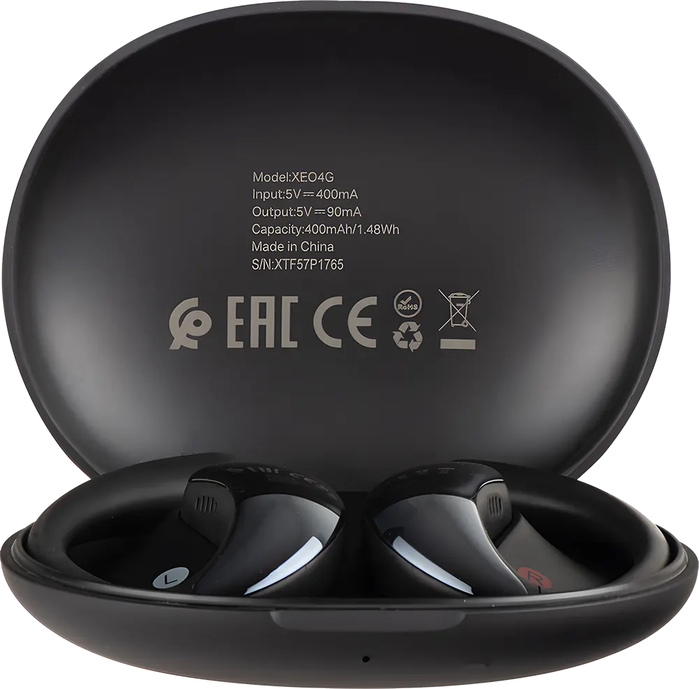 Infinix Zloop 4 True Wireless Earbuds True Wireless, Bluetooth V6.0, Water Resistant, Black