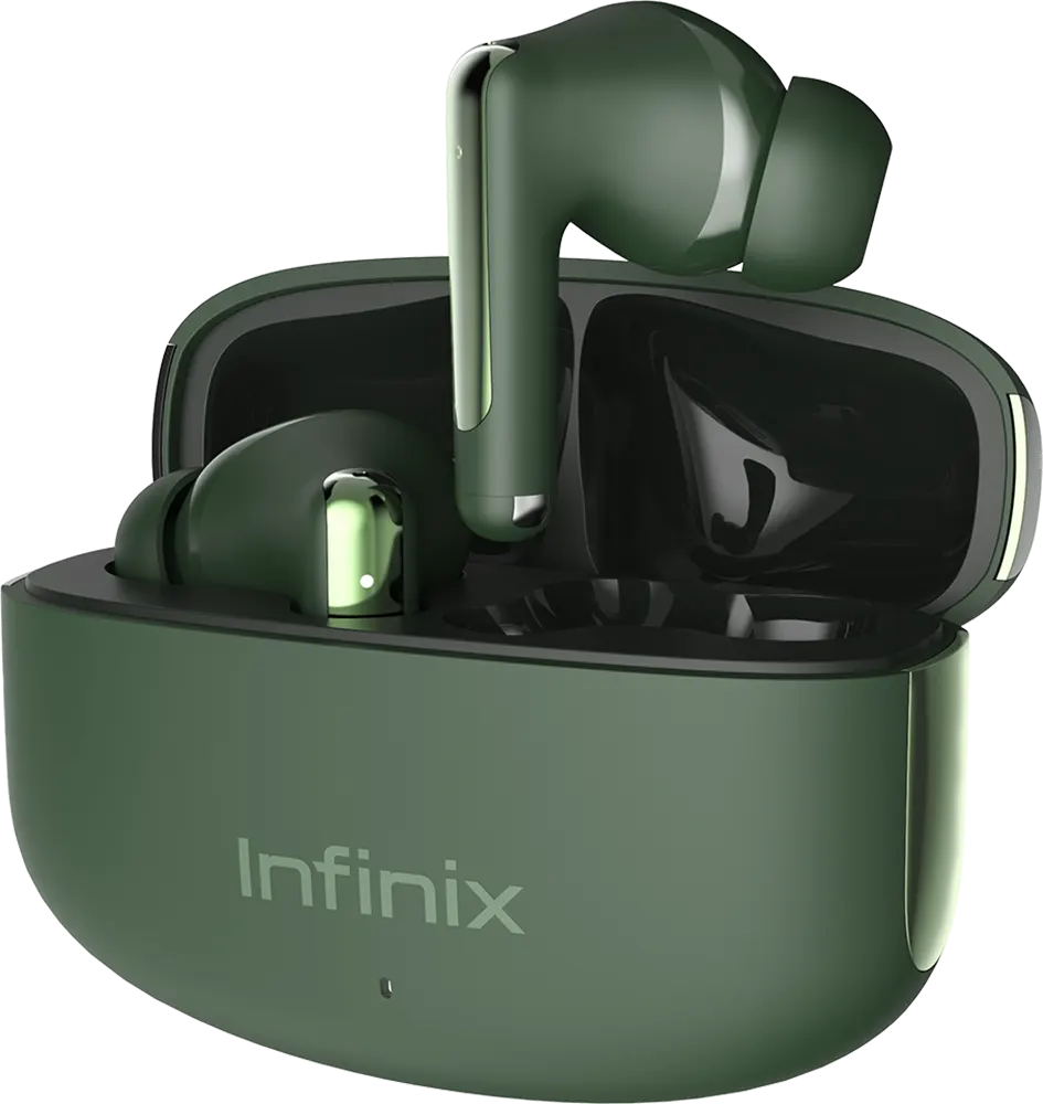 Infinix Buds NC True Wireless Earbuds True Wireless, Bluetooth V5.3, Water Resistant, ANC, Geen