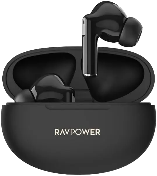 سماعات أذن لاسلكية راف باور ساوند ليبرتي ، بلوتوث 5.4 ، مقاومة للماء ، 300 مللي امبير ، اسود ، RP-BH1018