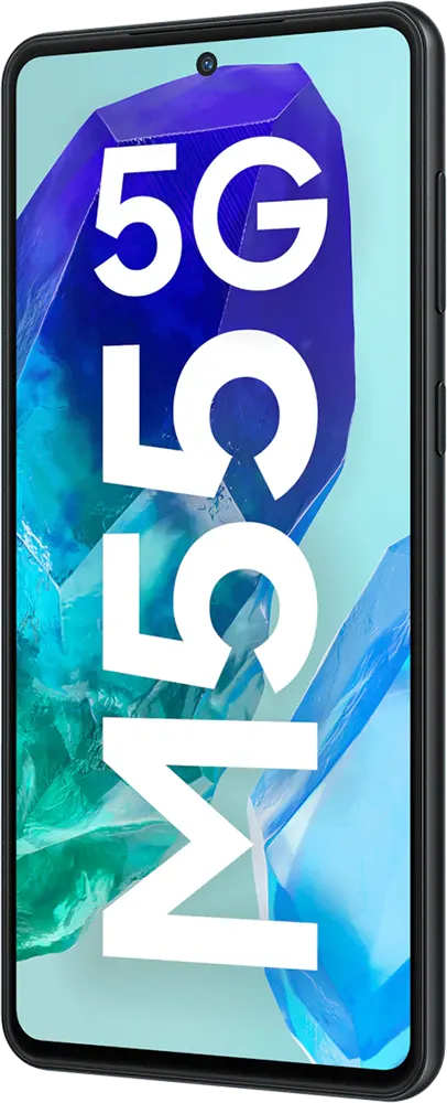 موبايل سامسونج جلاكسي M55 ، ثنائي الشريحة، ذاكرة داخلية 128 جيجابايت، رامات 8 جيجابايت، شبكة الجيل الخامس، أسود