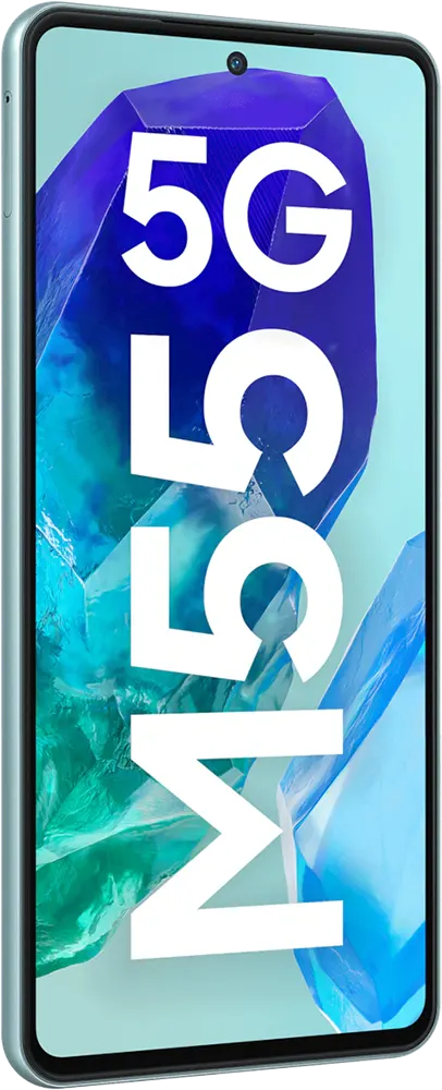 موبايل سامسونج جلاكسي M55 ، ثنائي الشريحة، ذاكرة داخلية 256 جيجابايت، رامات 8 جيجابايت، شبكة الجيل الخامس، أخضر