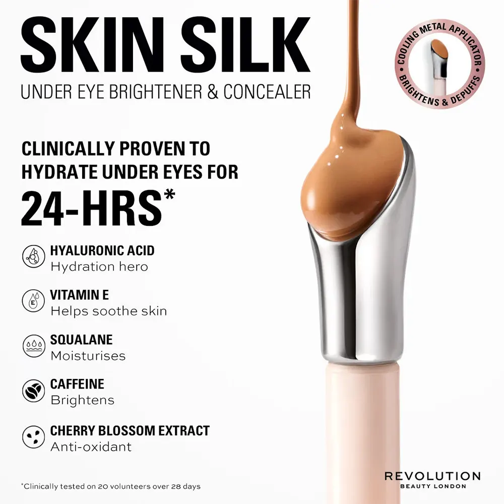 Revolution Skin Silk Concealer, Tan Golden