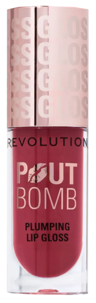 Revolution Pout Bomb Plumping Lip Gloss , Rosewood Rose Pink