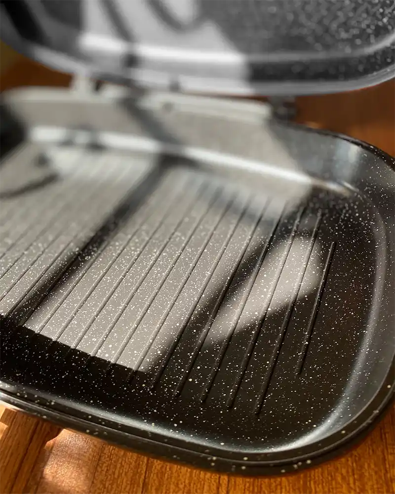 دابل جريل جرانيت جلوري بريميوم، غير لاصقة، مقاس 40 سم، لون رمادي