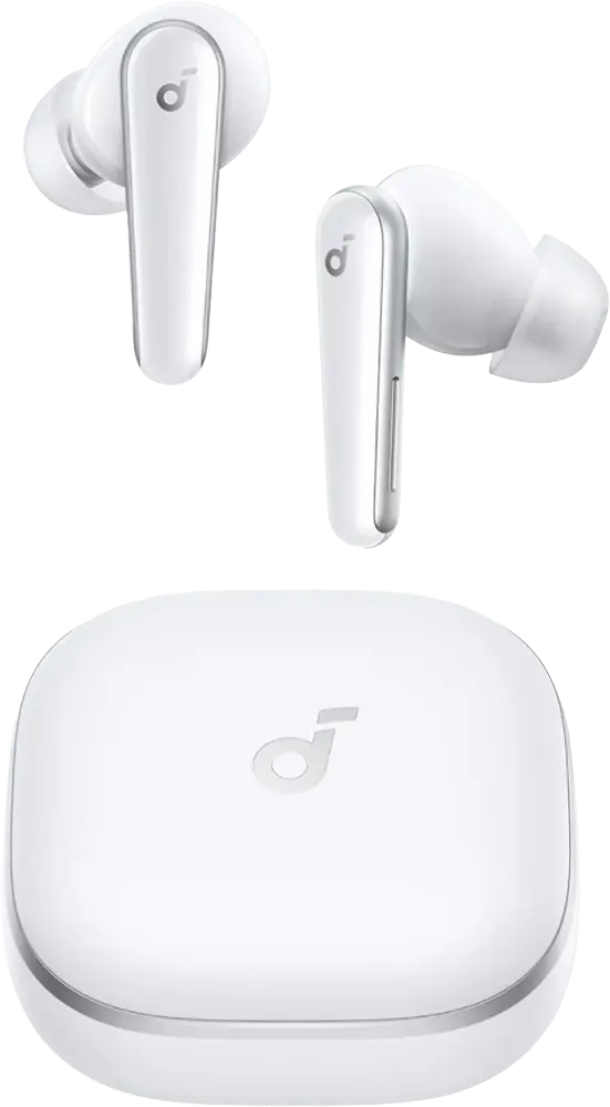 Anker Soundcore Liberty 5 Wireless Earbuds, Bluetooth 5.4, IP55 Water Resistant, Adaptive Active Noise Cancellation 3.0, 48H Playtime, White, A3957H21