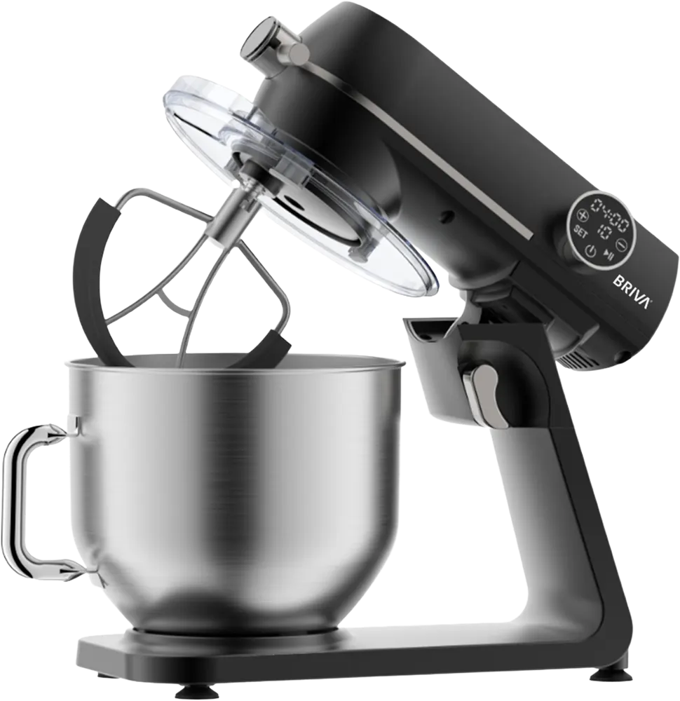 Briva Stand Mixer, 1800 Watt, 8 Liter Capacity, 10 Speeds, Digital Touch Screen Control, Black, BH152 Code 50152