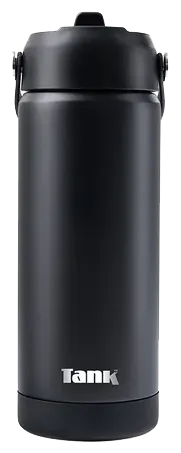 Tank Move Water Bottle, 550ml, Stainless Steel Bottle, Thermal Insulated, Leak Proof, Black