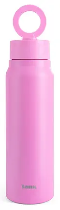 Tank Magnet Stainless Steel Water Bottle, Bpa-free, Insulated, Leak-proof, Pink , 1000 Ml