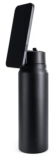 Tank Magnet Stainless Steel Water Bottle, Bpa-free, Insulated, Leak-proof, Black , 1000 Ml