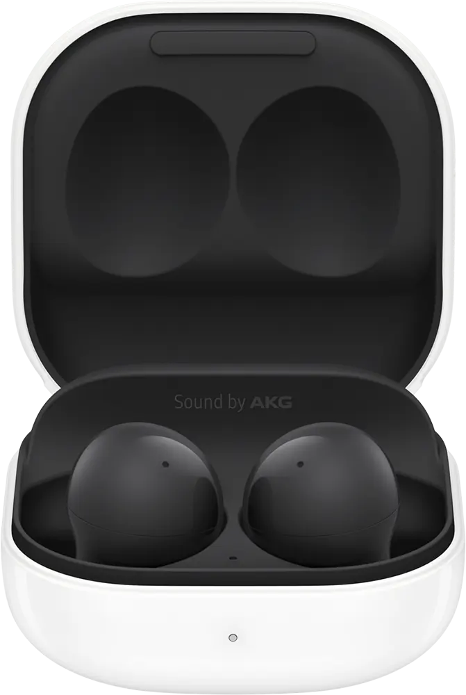 سماعات أذن لاسلكية سامسونج جالاكسي بودز 2، بلوتوث 5.2، خاصية إلغاء الضوضاء النشط، 6 ميكروفونات، وقت تشغيل 20 ساعة، جرافيت، SM-R177NZKAXSP