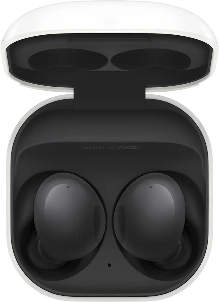 سماعات أذن لاسلكية سامسونج جالاكسي بودز 2، بلوتوث 5.2، خاصية إلغاء الضوضاء النشط، 6 ميكروفونات، وقت تشغيل 20 ساعة، جرافيت، SM-R177NZKAXSP