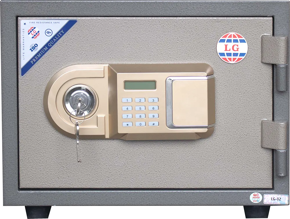 LG Vietnam Cash Safe, Digital Keypad, Emergency Alarm, Reinforced Steel, 32 x 42 x 37 cm, LG32E