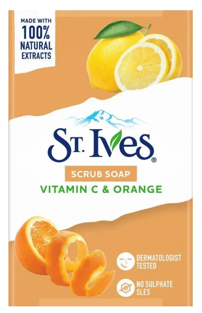 صابون مقشر بفيتامين سي والبرتقال من سانت ايفز، 100 جم