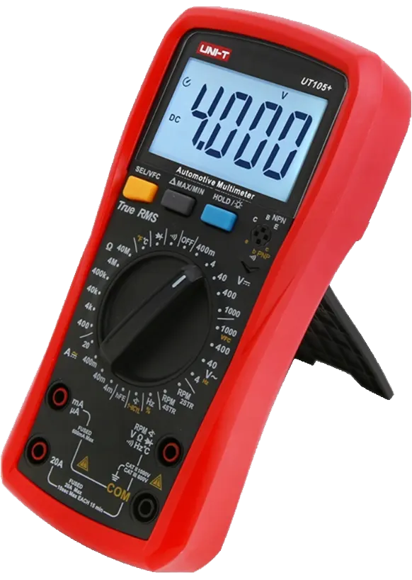 جهاز مالتي ميتر يوني تي  للسيارات ، متعدد الاستخدامات ، 1000 فولت ، UT105