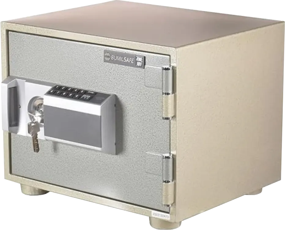 Bumilsafe  Korean Cash Safe, Digital Keypad, 2 Locks, Fire Resistant, 31 x 41 x 36 cm, ESD101