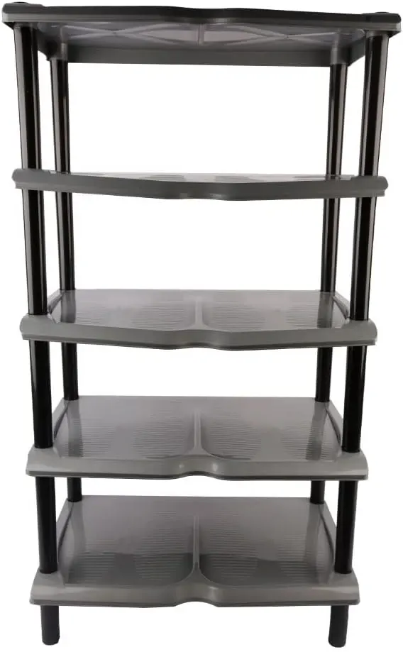 El Watania Classic Boot Rack, Black, 5 Floors
