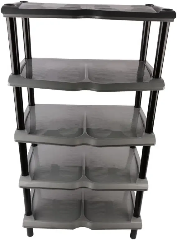 El Watania Classic Boot Rack, Black, 5 Floors