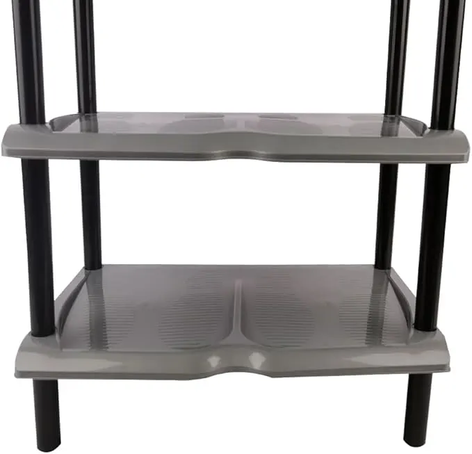 El Watania Classic Boot Rack, Black, 5 Floors