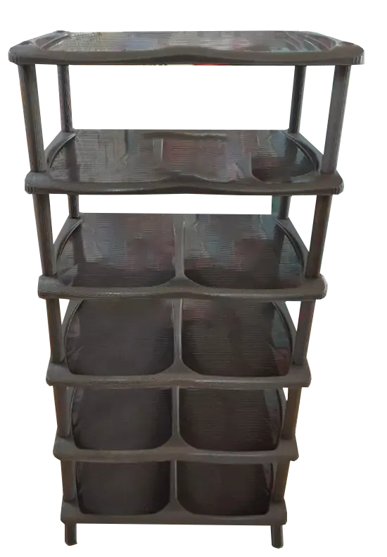 El Watania Classic Boot Rack, Black, 6 Floors