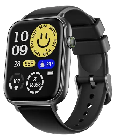 ساعة اورايمو الذكية 6N ، شاشة TFT مقاس 1.83''، بلوتوث 5.3، مقاومة للماء IP68، وقت تشغيل7 أيام، تدعم إجراء المكالمات، أسود، OSW-8000N