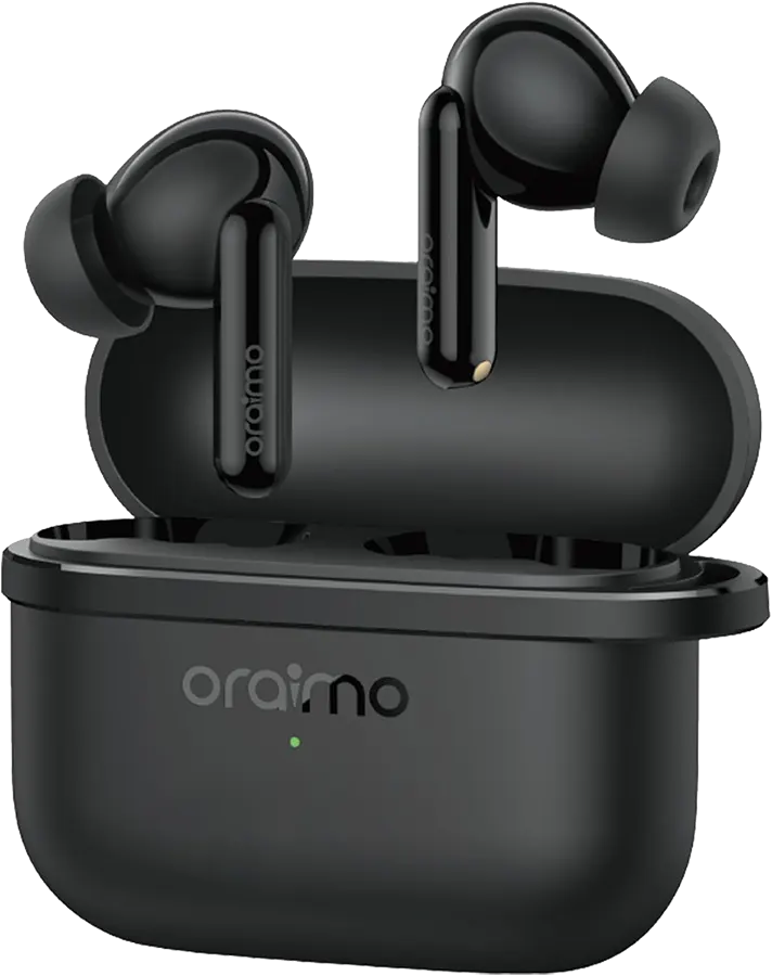 سماعات اذن لاسلكية أوريمو سبيس بادز لايت ، 500 مللي ، بلوتوث 5.4 ، ANC ، مقاومة للماء ، اسود ، OTW-324
