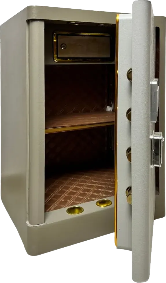 LG Turbo Tech Cash Safe, Curve Door, Fingerprint Lock, Steel Body, Secret Drawer, 80 x 48 x 40 cm, BXG 80