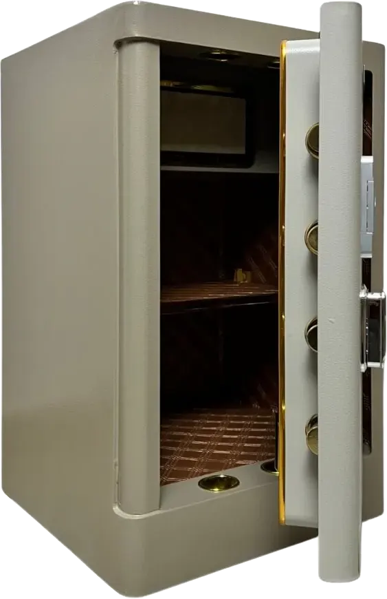 LG Turbo Tech Cash Safe, Curved Door, Fingerprint Lock, Steel Body, Secret Drawer, 70x42x38 cm, BXG 70