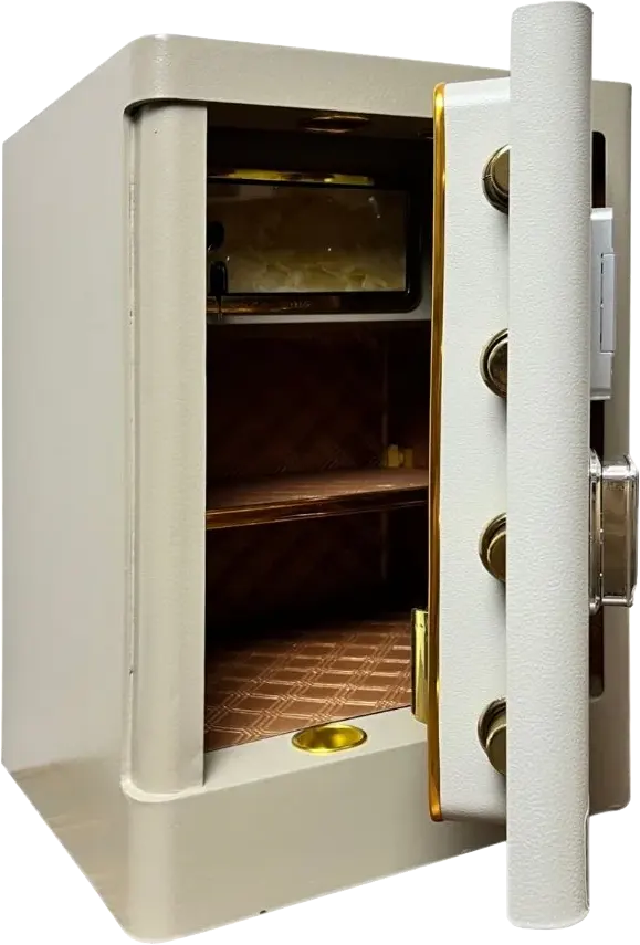 LG TurboTec Cash Safe, Curved Door, Fingerprint Lock, Steel Body, Secret Drawer, 60x40x35cm, BXG 60