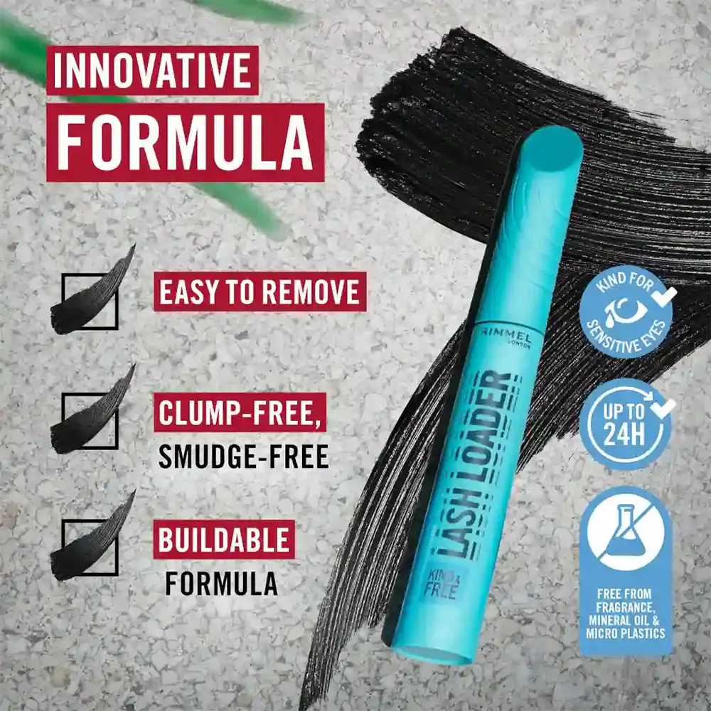 Rimmel London Kind & Free Lash Loader Mascara, Black