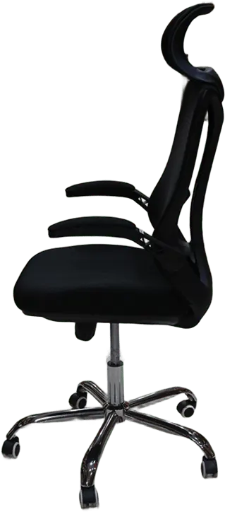 كرسي مكتب هيدروليك ، مزود بمسند للرأس ، اسود ، 162