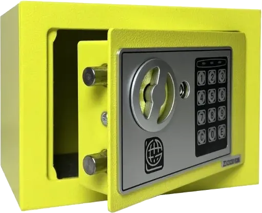 LG Electronic Cash Safe for Hotels, Digital Lock with Emergency Key, Warning Alarm, 17 x 23 x 17 cm, Multiple Colors, 17EF