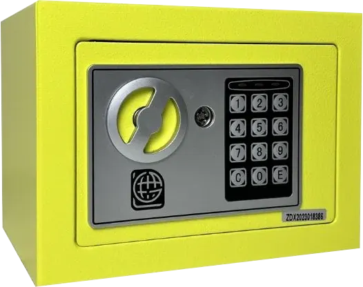 LG Electronic Cash Safe for Hotels, Digital Lock with Emergency Key, Warning Alarm, 17 x 23 x 17 cm, Multiple Colors, 17EF
