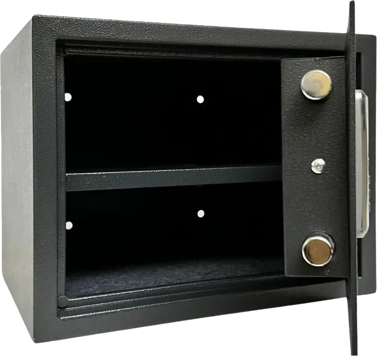 LG Electronic Cash Safe for Hotels, Digital Lock with Emergency Key, Warning Alarm, 30 x 38 x 30 cm, Gray, ALC30