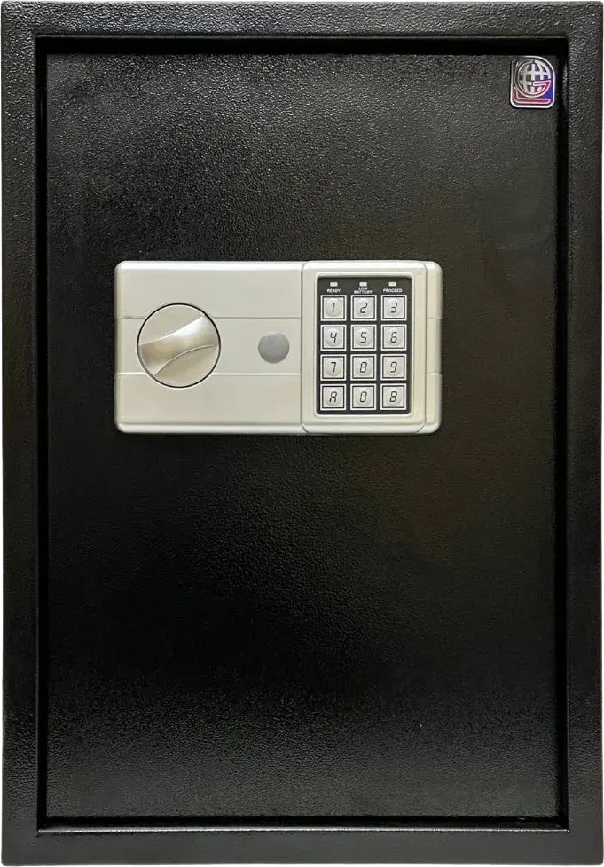 LG Electronic Cash Safe for Hotels, Digital Lock with Emergency Key, 50×35×31 cm, LGK50-EA