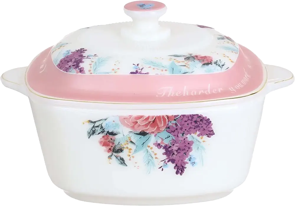 طقم عشاء اركوبال تايلاندي ، 58 قطعة، أبيض و بينك + شواية كهرباء ميديا تيك، 1600 وات، أسود، ZJP01-A0BK