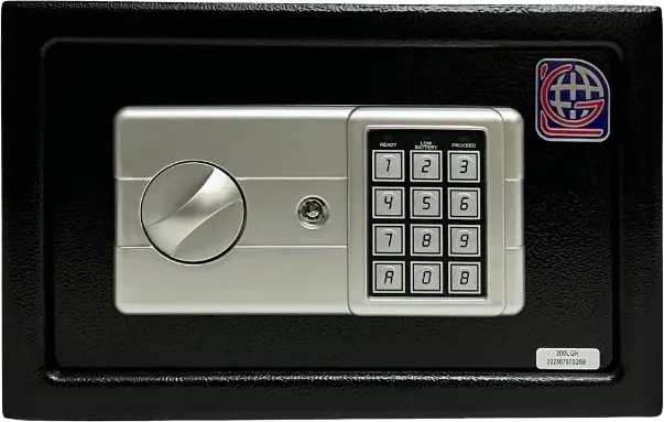 LG Electronic Cash Safe for Hotels, Digital Lock, Emergency Key, 20x31x20 cm, LGK 20