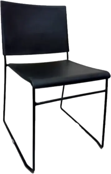 كرسي ميتال كيتان بيج ، اسود