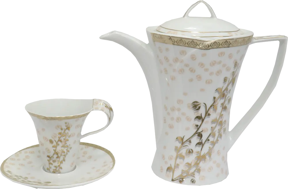 طقم صيني مدور انفينتي نيو لوفر ، ابيض في جولد ، 124 قطعة + كبه فريش، 700 وات، 2 لتر، أسود، CH-700AS