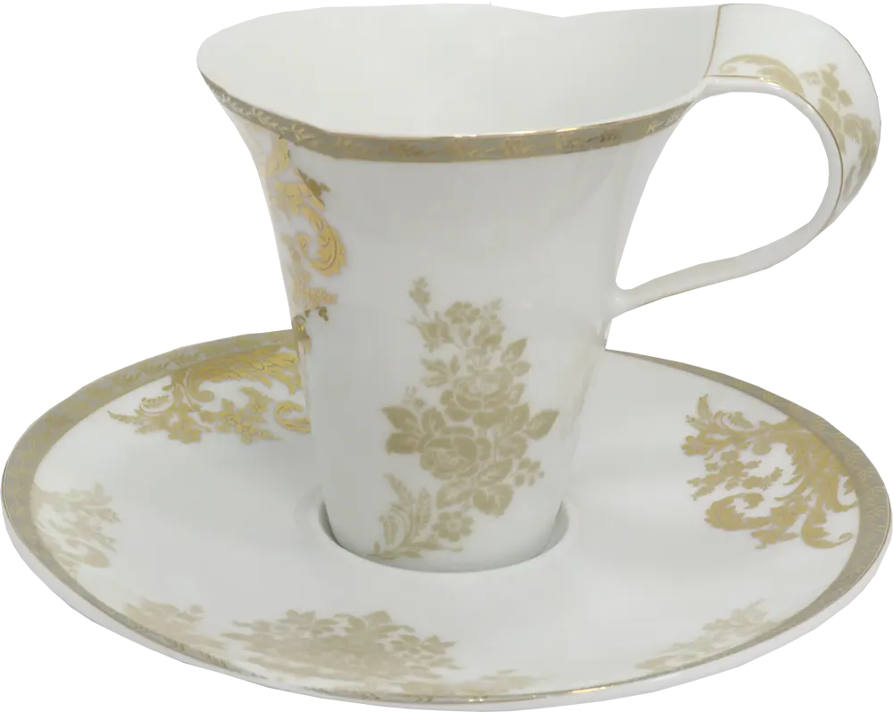 طقم صيني انفينتي لوريت ابيض في جولد ، 124 قطعة + كبه فريش، 700 وات، 2 لتر، أسود، CH-700AS