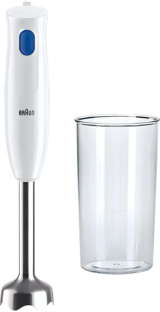 Braun Multiquick 1 Hand Blender, 450 Watt, 600 ml, White MQ10.001MWH (with Raya Warranty)