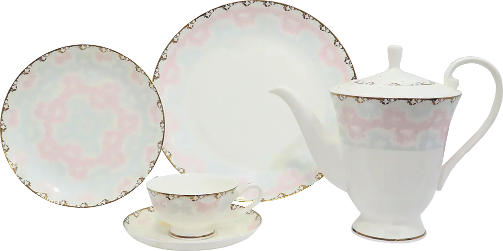 طقم صيني مدور ، ابيض في بينك اطار جوبلد ، 111 قطعة ، 12762 + عجان سوناي، 600 وات، 4 لتر، 6 سرعات، أحمر، SH-M770