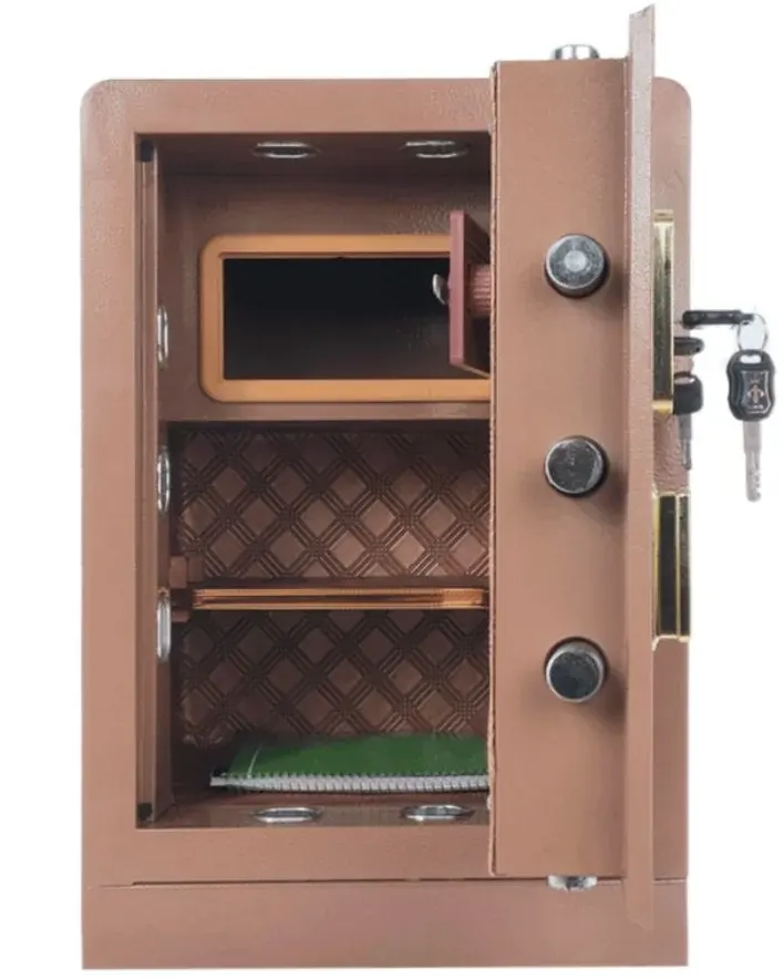 LG Mount Summit Semi-Armored Cash Safe, Advanced Locking System, Digital and Mechanical Lock, Drill-Resistant Door, 60 x 40 x 34 cm, Brown, MT60