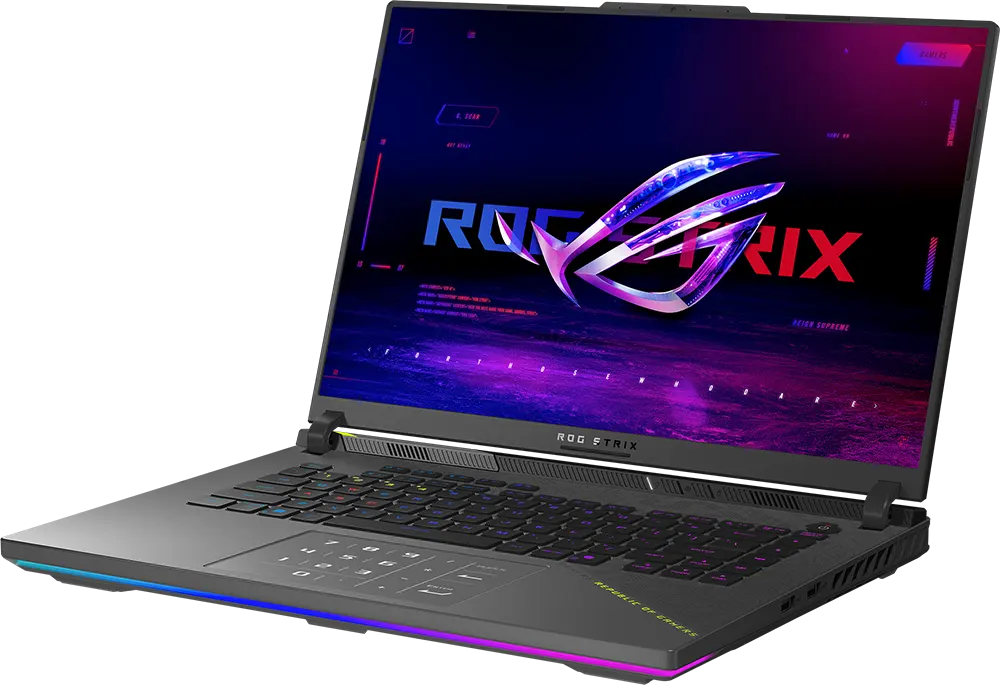 Asus Laptop ROG Strix G16 (2025) G614FP-GR169W AMD Ryzen 9-9955HX, 16GB RAM, 1TB SSD Hard Disk, NVIDIA GeForce RTX™ 5070-8GB Graphics Card, 16" FHD+ Display, Windows 11 Home, Black