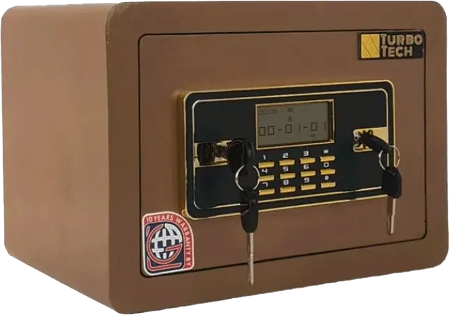 LG TurboTec Cash Safe, Advanced Digital and Mechanical Locking System, Steel Body, Drill-Resistant Door, 25×35×25 cm, LS 25