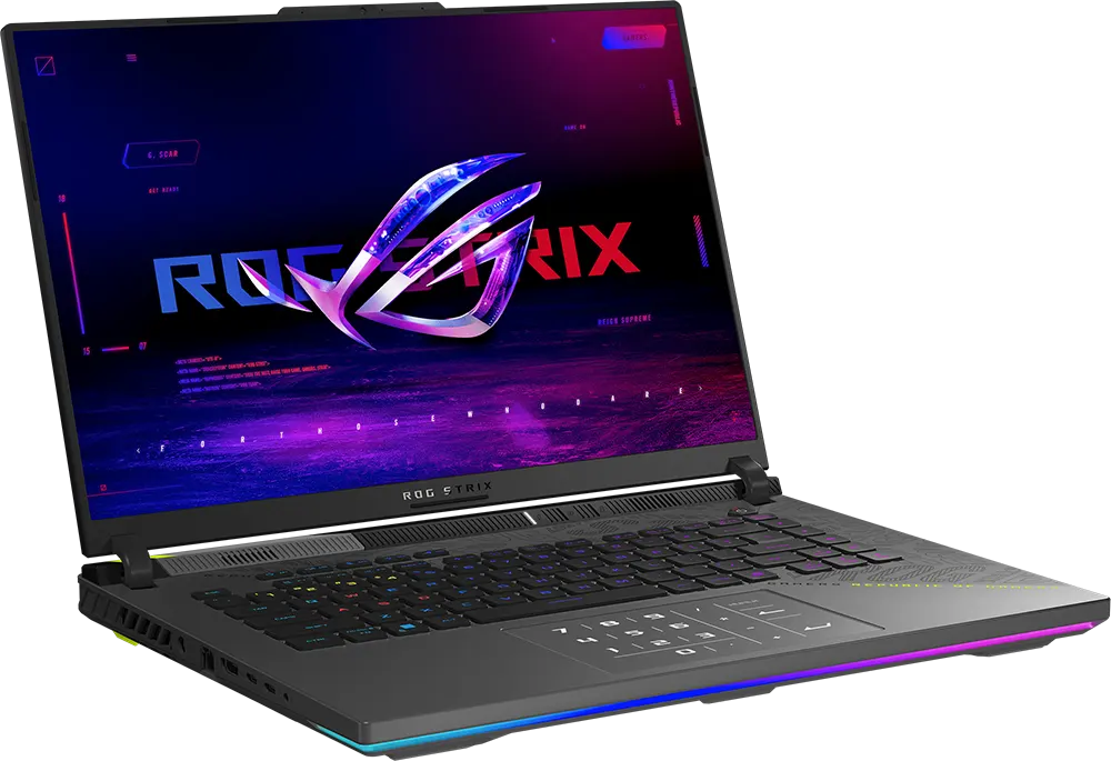 Asus Laptop ROG Strix G16 (2025) G614PR-RV009W AMD Ryzen 9-8940HX, 32GB RAM, 1TB SSD Hard Disk, NVIDIA GeForce RTX™ 5070 TI-12GB Graphics Card, 16" FHD+ Display, Windows 11 Home, Black