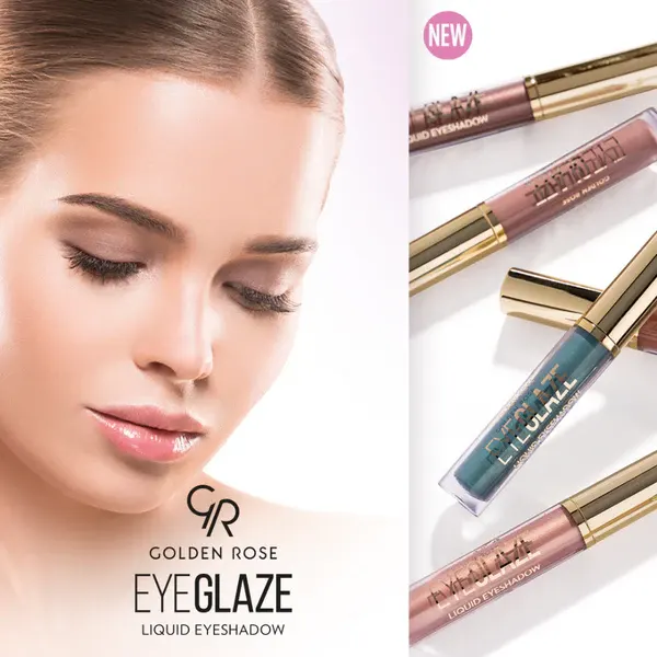 Golden Rose Eye Glaze Liquid Eyeshadow, 12 Rosy Sand