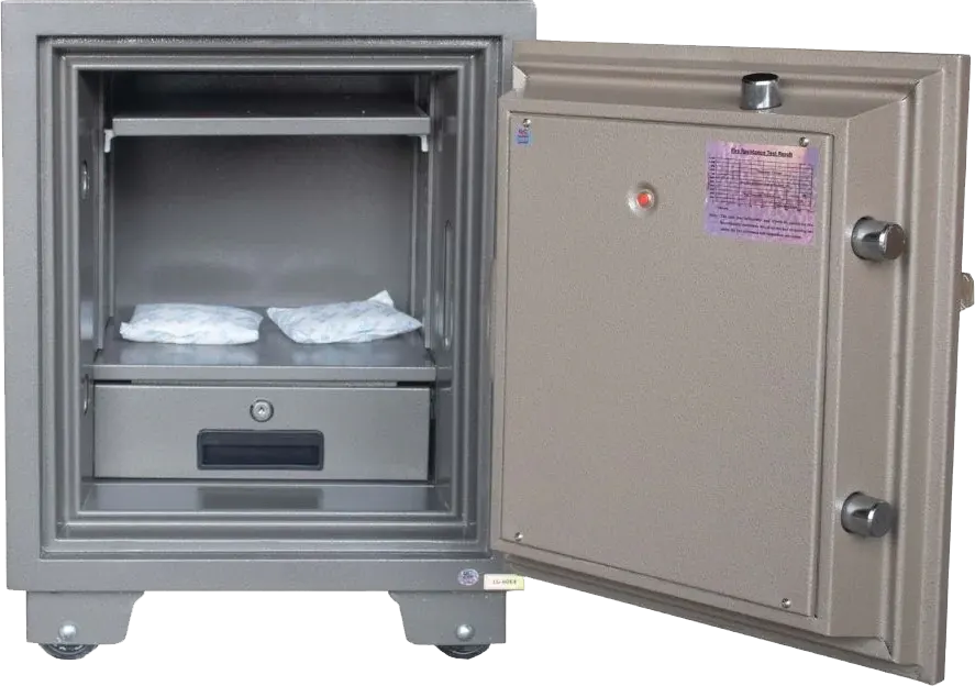 LG Vietnamese Cash Safe, Digital Keypad, Emergency Mechanical Lock, Reinforced Steel, Break-in and Fire Resistant, 60x46x48 cm, Gray, LG60E