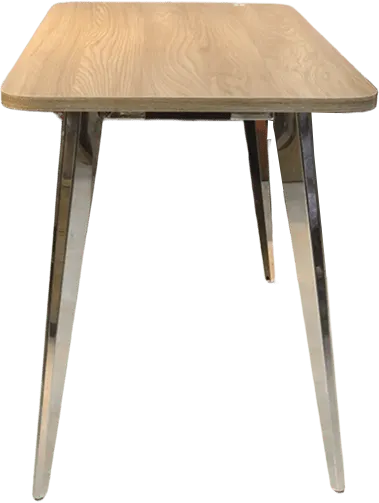 مكتب خشب ارجل استانليس ، 120 سم ، بدون وحدة ادراج