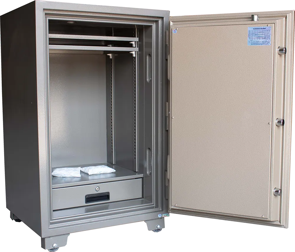 LG Vietnamese Cash Safe, Dual Master Keys, Reinforced Steel, Fire Resistant, 100x60x56 cm, Gray, LG100K