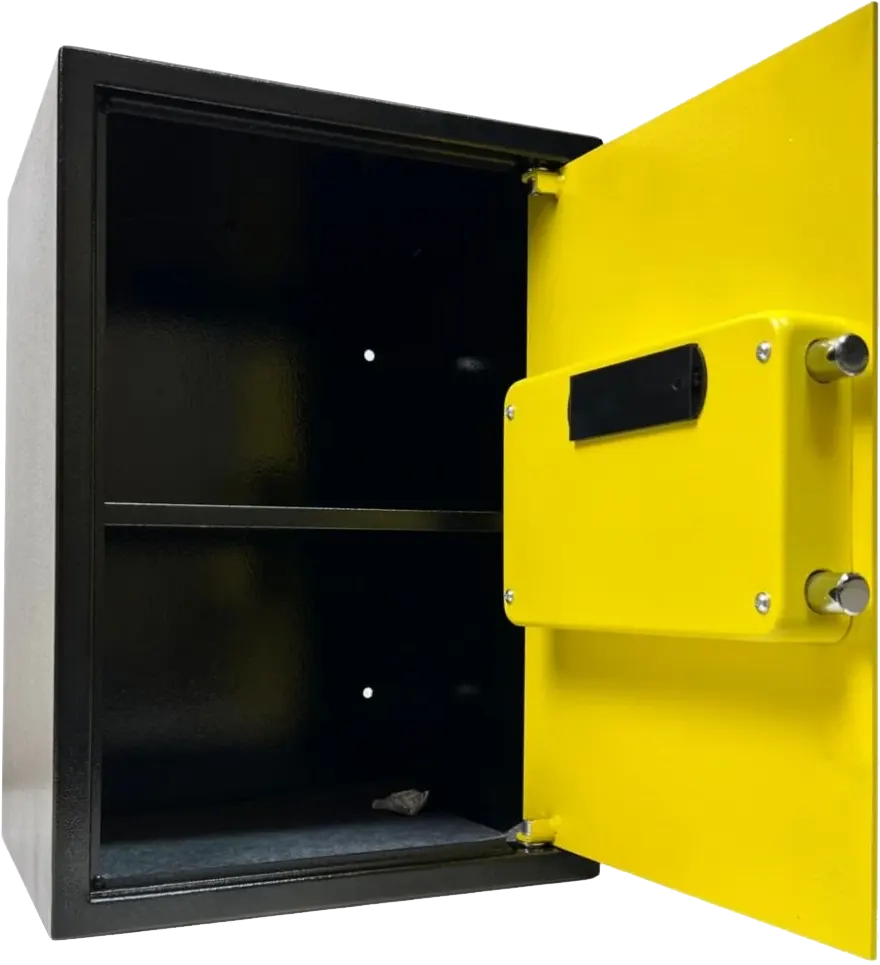 LG Electronic Cash Safe for Hotels, Digital Lock, Emergency Key, 50x35x31 cm, Yellow, NEK 50